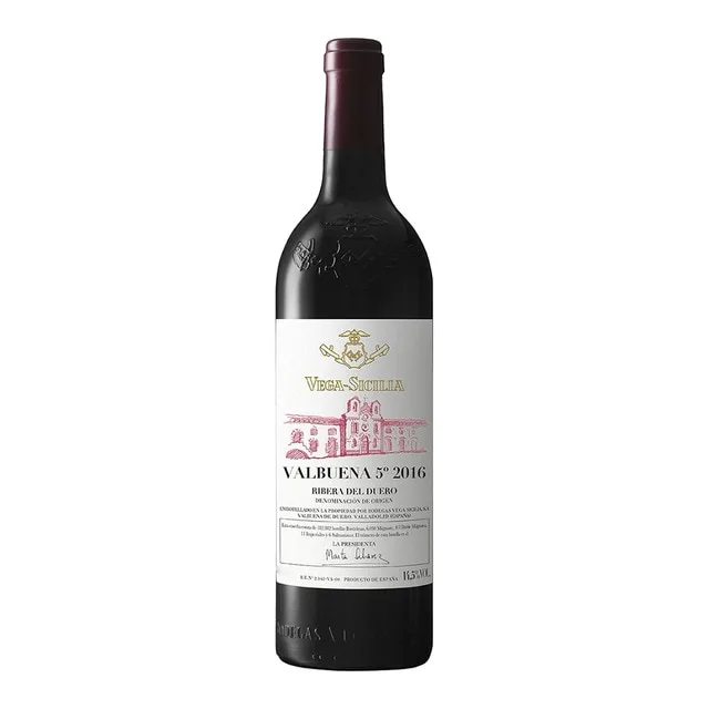 Valbuena 5º - Vino tinto Valbuena 5º Vega Sicilia 2016 Ribera del Duero Doble Mágnum.