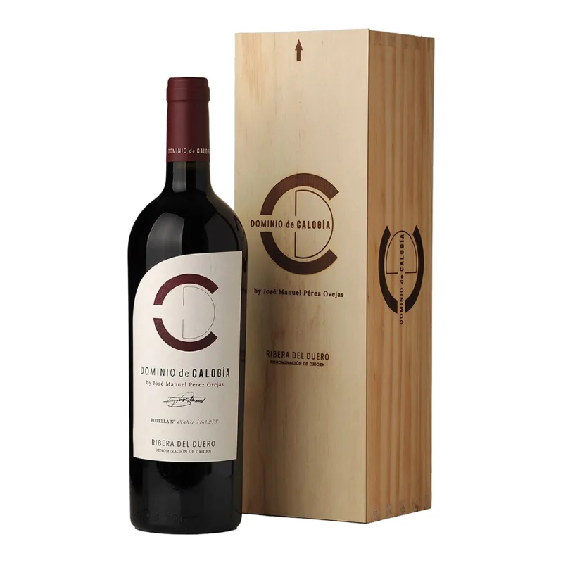 Dominio de Calogía - Estuche vino tinto Dominio de Calogía tempranillo 2021 Ribera del Duero Mágnum.