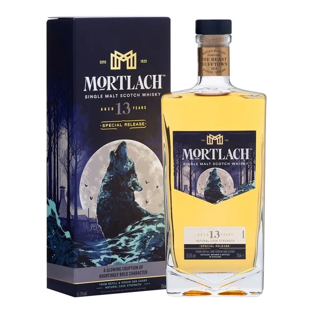 Mortlach - Estuche whisky escocés Mortlach 13 años Single Malt.