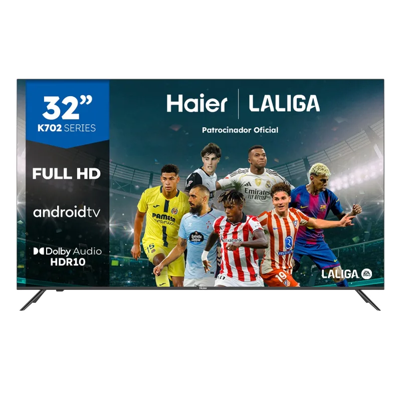 Haier - TV LED 80 cm (32') Haier H32K702FG Full HD, HDR10, Smart TV Android 11.