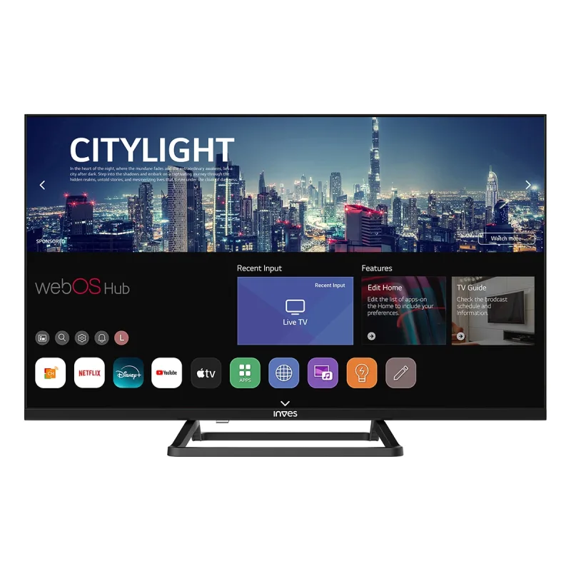 Inves - TV LED 81cm (32') Inves LED-3025WBS, HD, Smart TV.