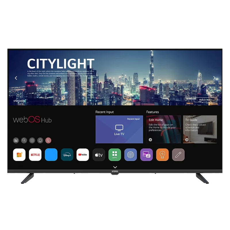 Inves - TV LED 109 cm (43') Inves LED-434KWBS2 4K SMT UHD 4K, Smart TV.