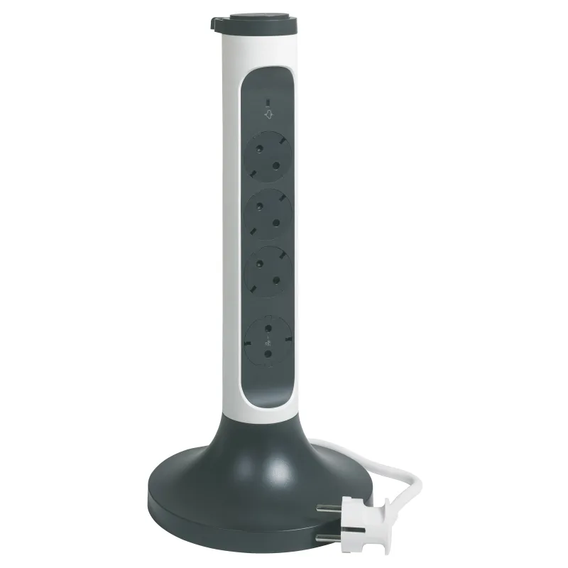 Legrand - Regleta eléctrica vertical 4 tomas.