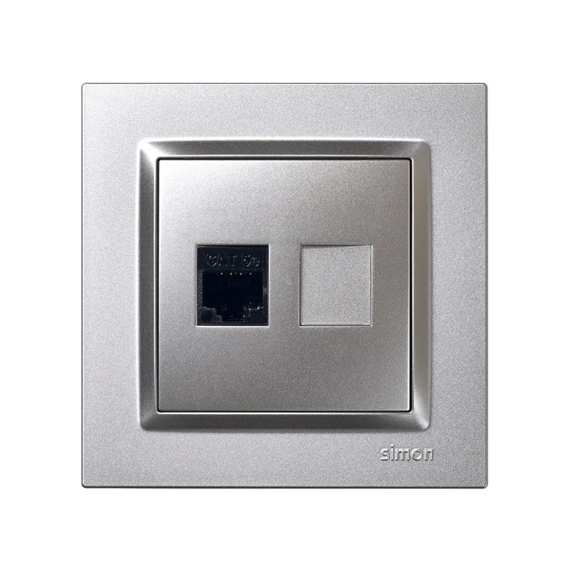 SIMON - Toma Red RJ45 para Cables Ethernet Categoría 5e.