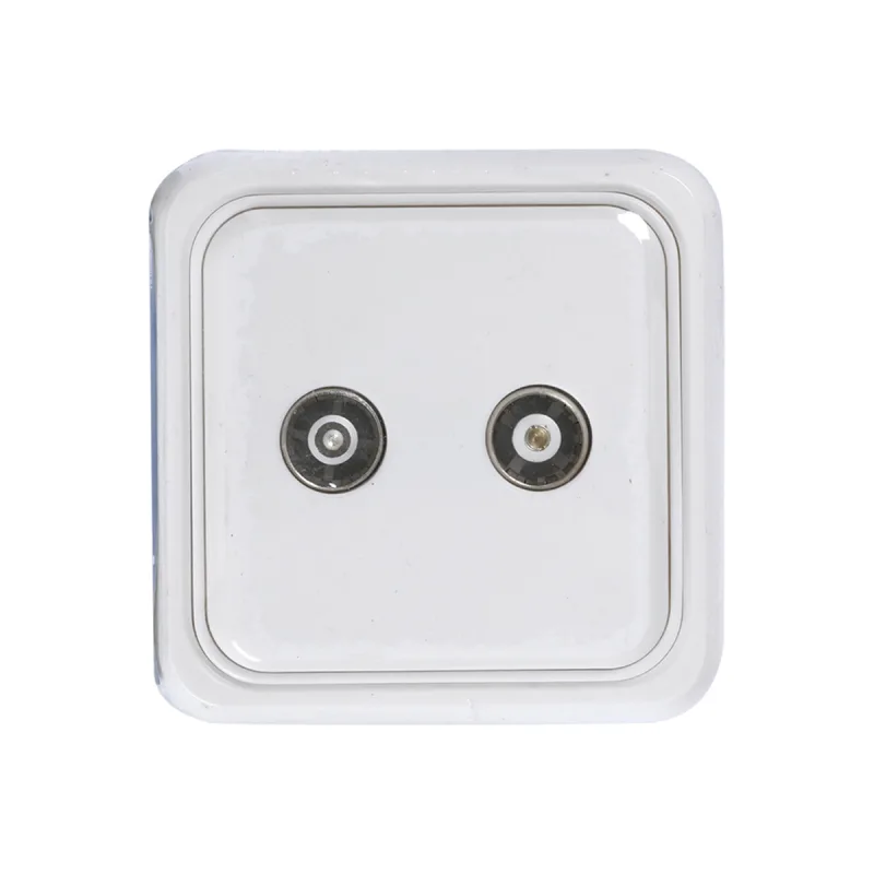 SIMON - Toma de TV de Superficie Especial Canaleta Serie Alfa Simon.