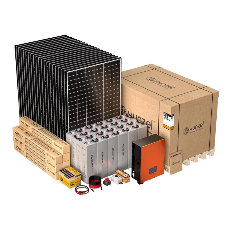 Xunzel - Kit Solar Trifásico PACK ZERO+ EQX79003P con Soportes.