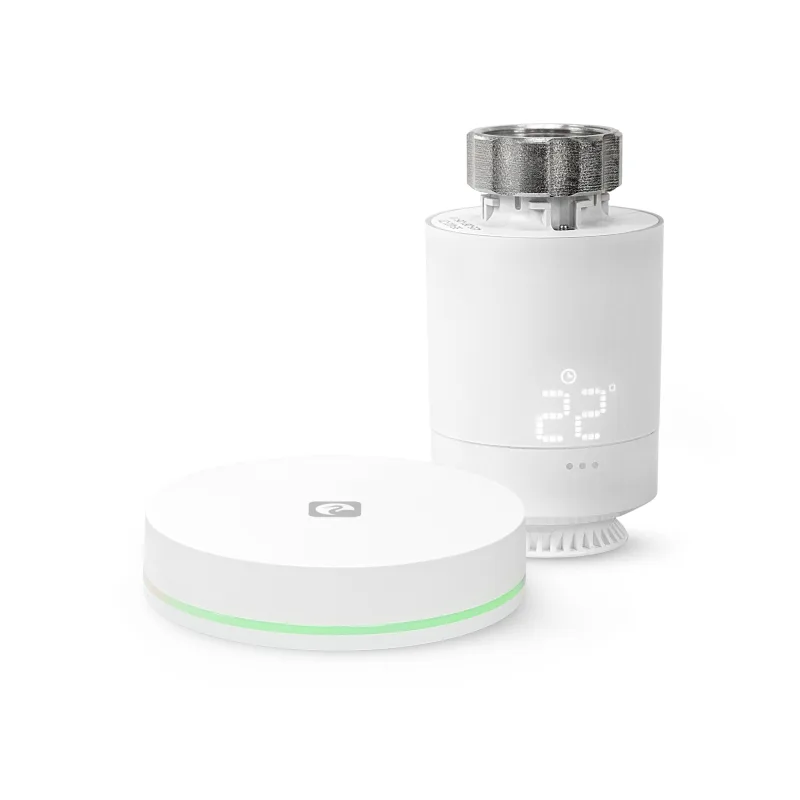 GARZA - Kit Termostato Smart Bridge + Cabezal Termostático Wi-Fi Zigbee 3.0.