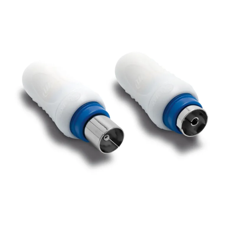 Metronic - Clavija conector cable coaxial TV (x2).