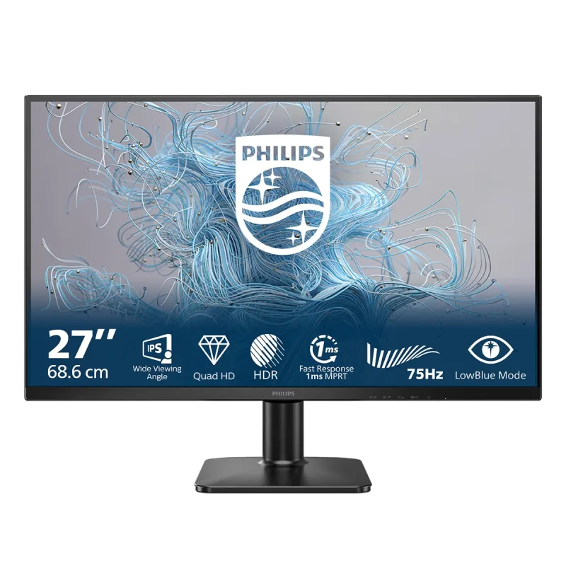 Philips - Monitor PC 68,6 cm (27') Philips 27E2N1500L/00, 75 Hz, QHD IPS.