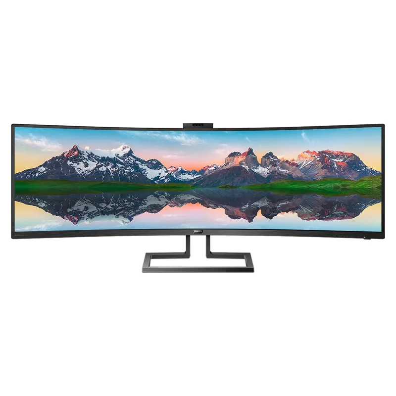 Philips - Monitor PC curvo 124 cm (48,8') Philips 499P9H/00, 70 Hz, 5K, 32:9 UWHD.