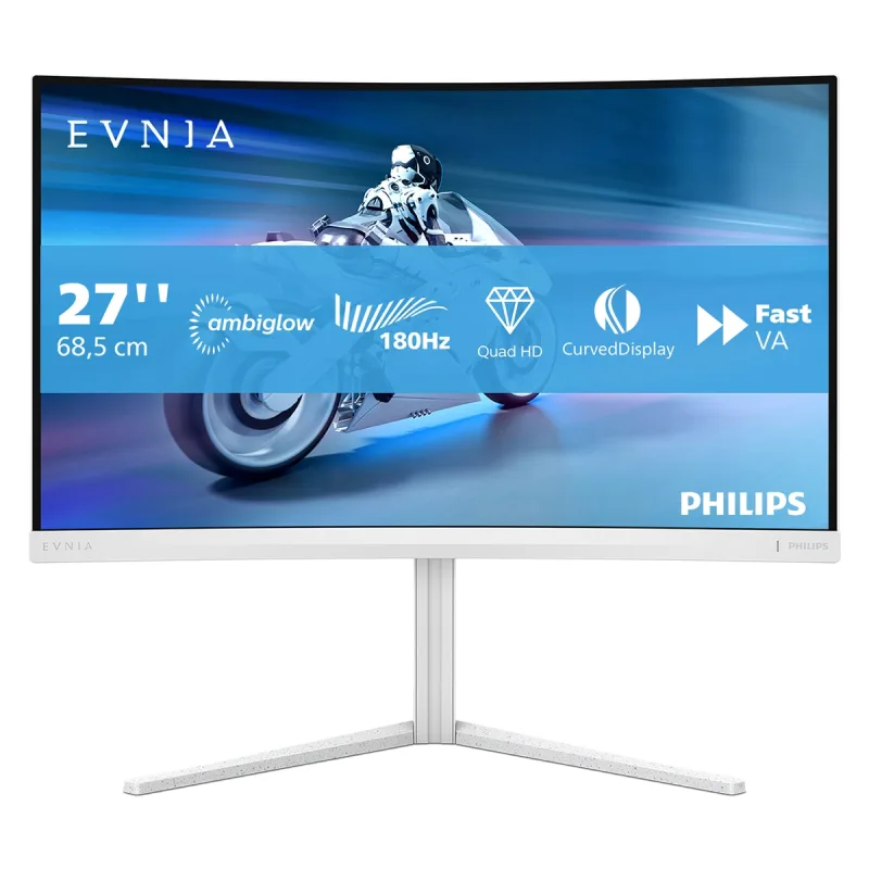 Philips - Monitor PC curvo 68,5 cm (27') Philips 27M2C5501/00, 180 Hz, QHD.