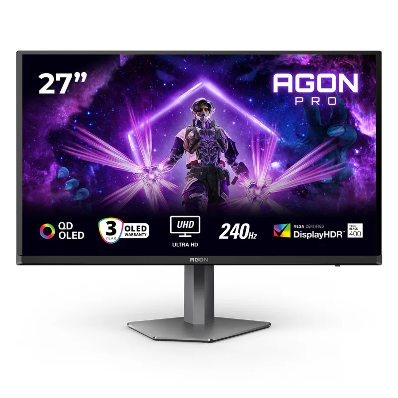 Aoc - Monitor PC Gaming Premium 67,31cm (26,5') AOC AG276UZD, 240 Hz, UHD 4K OLED.