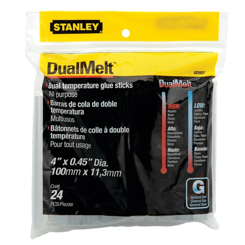 Stanley - Barras Cola Termofusible Dual Melt 24 uds.