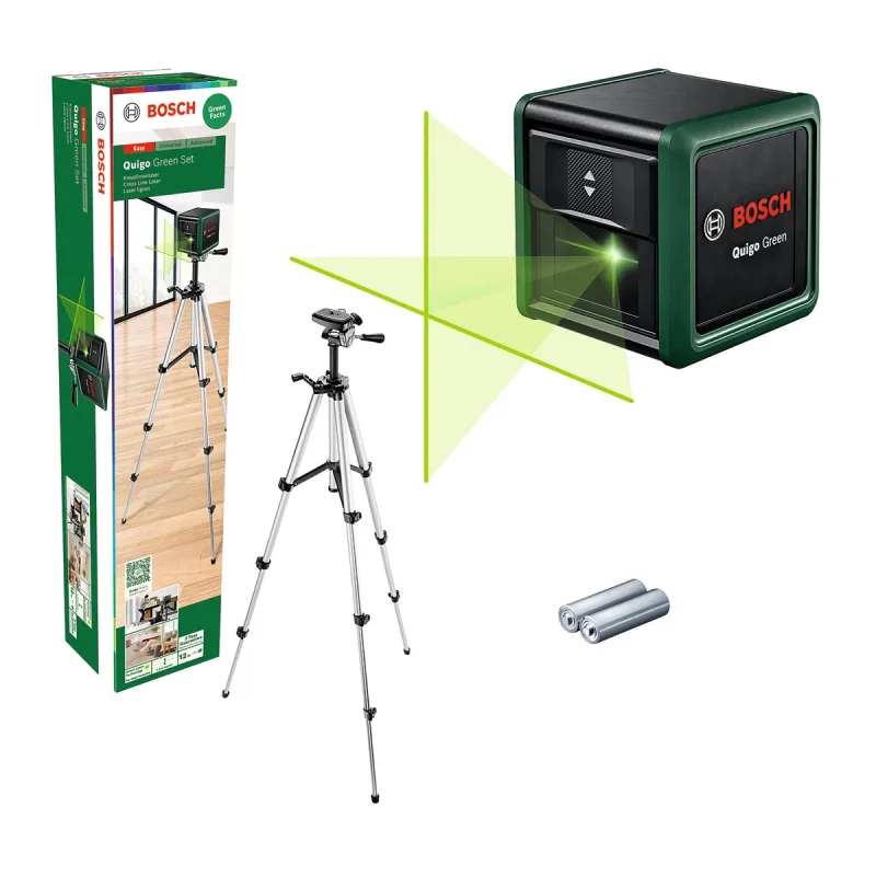 Bosch - Láser de Líneas Cruzadas Quigo Green Set.