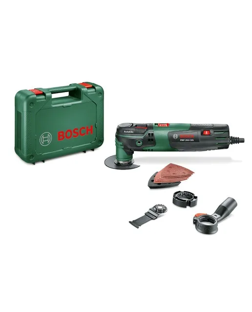 Bosch - Multiherramienta Oscilante Eléctrica a red 250 W 2,8 W BOSCH PMF 250 CES + Accesorios.