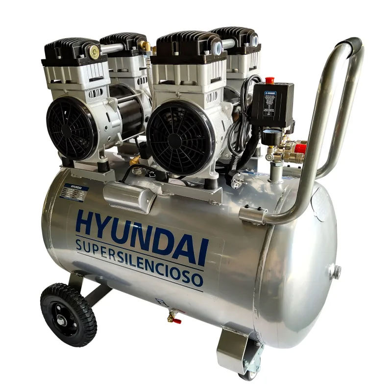 HYUNDAI - Compresor de Aire Súper Silencioso 100 l 2,2 kW HYAC100-3S.