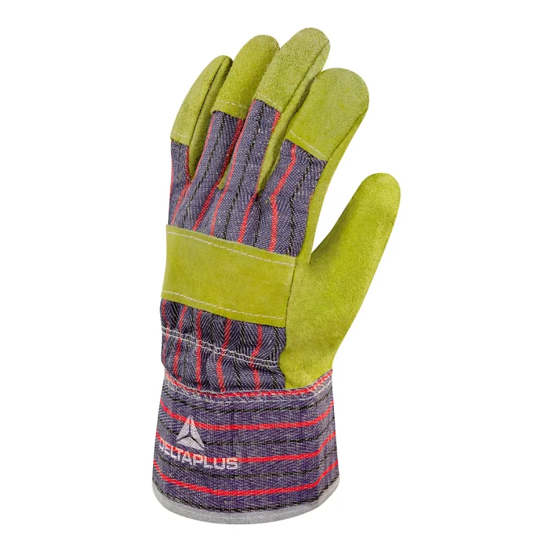 DELTAPLUS - Guantes en Serraje Tipo Docker.