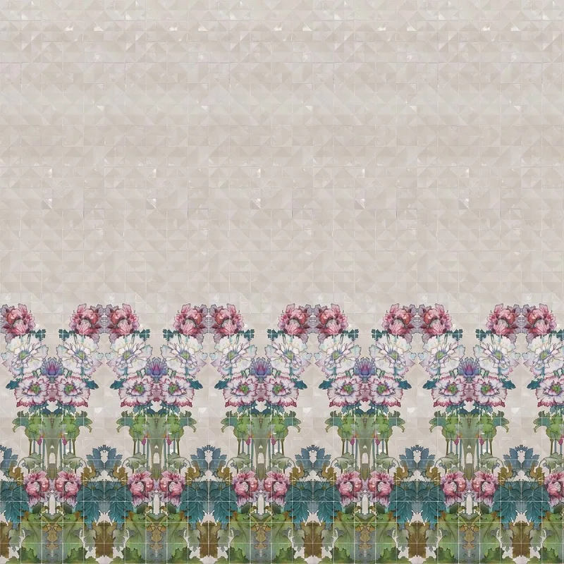 Coordonne - Fotomural TNT azulejos floral Coordonne.