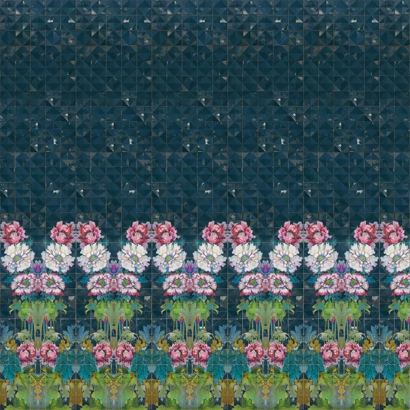 Coordonne - Fotomural TNT azulejos floral Coordonne.