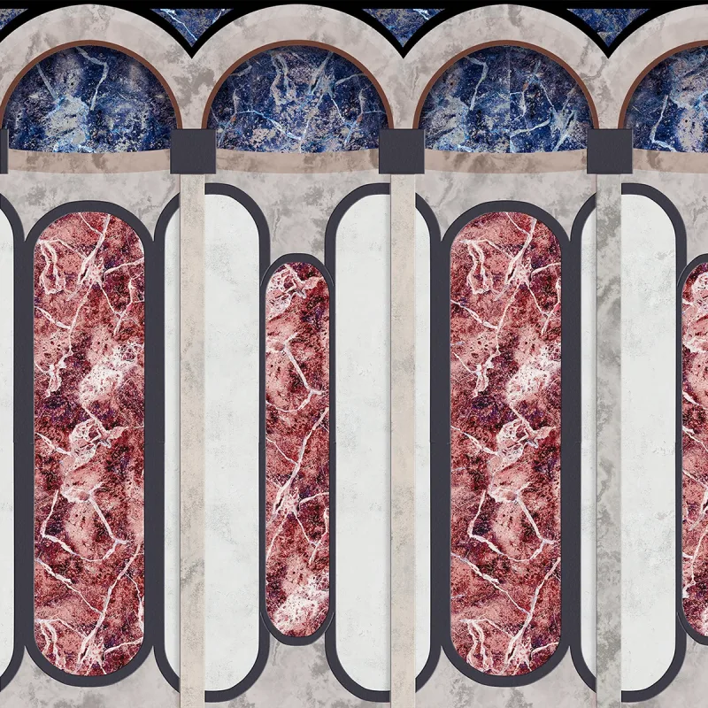 Coordonne - Mural geométrico mármol Coordonne.