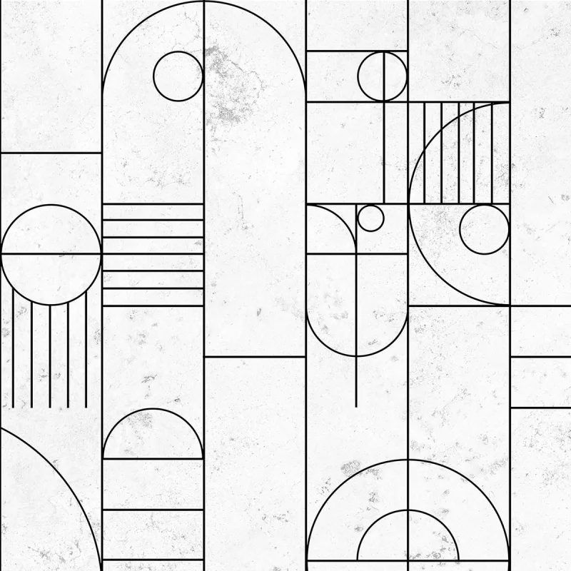 Coordonne - Mural geométrico dibujo Coordonne.