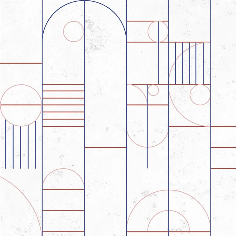 Coordonne - Mural geométrico dibujo Coordonne.