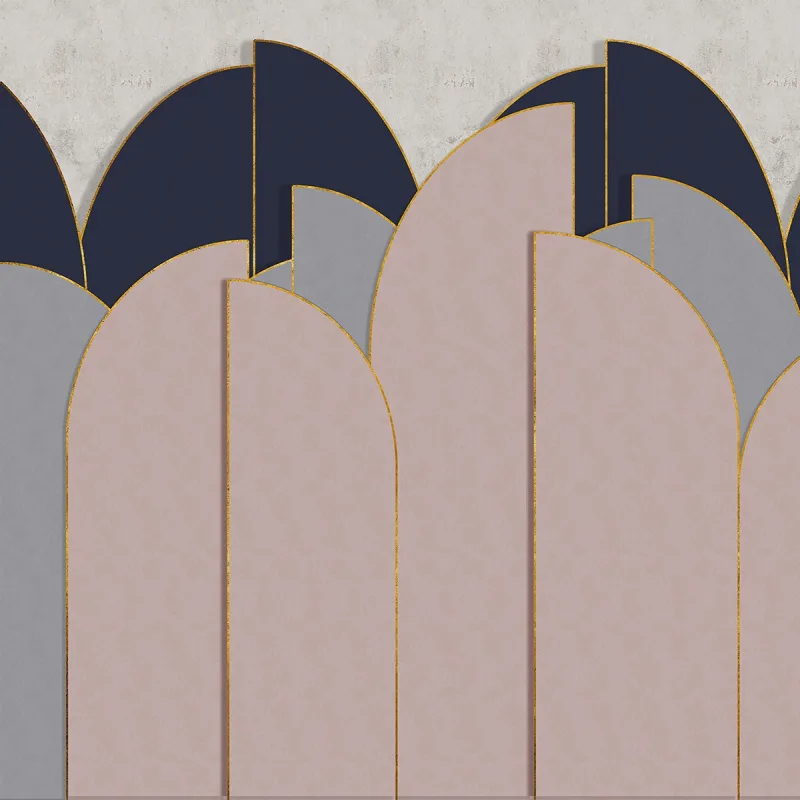 Coordonne - Mural geométrico arcos Coordonne.