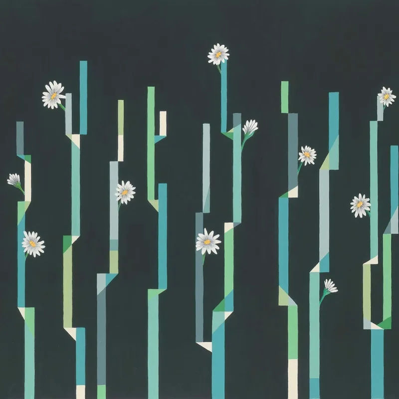 Coordonne - Fotomural TNT floral geométrico Coordonne.