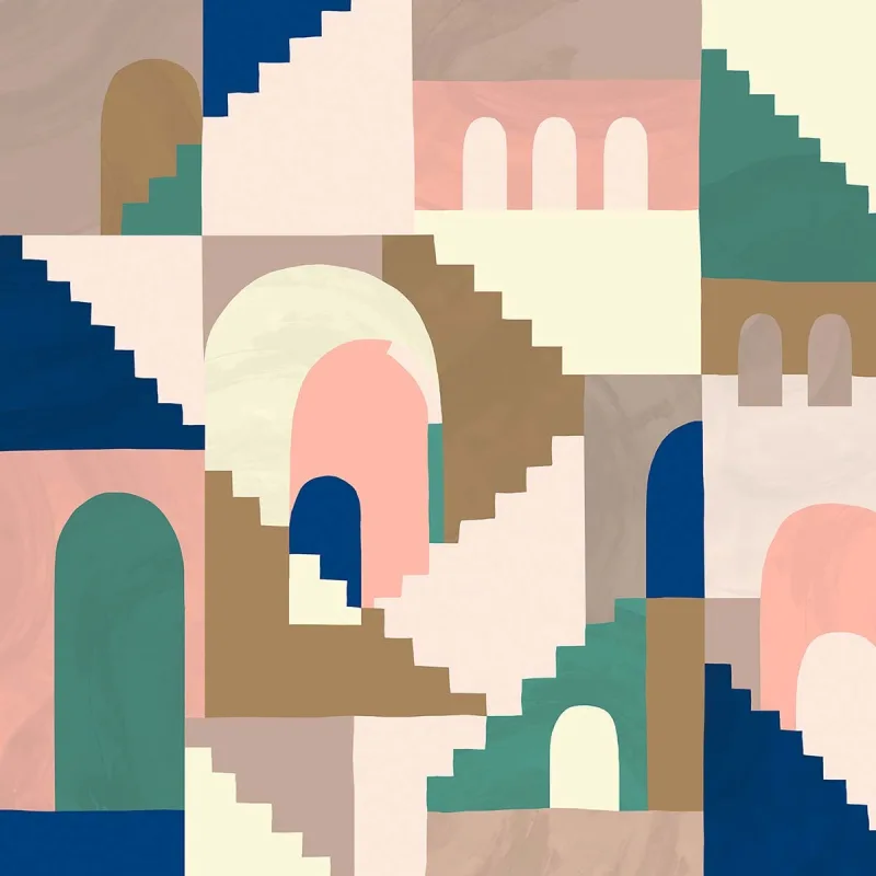 Coordonne - Fotomural TNT geométrico arcos Coordonne.