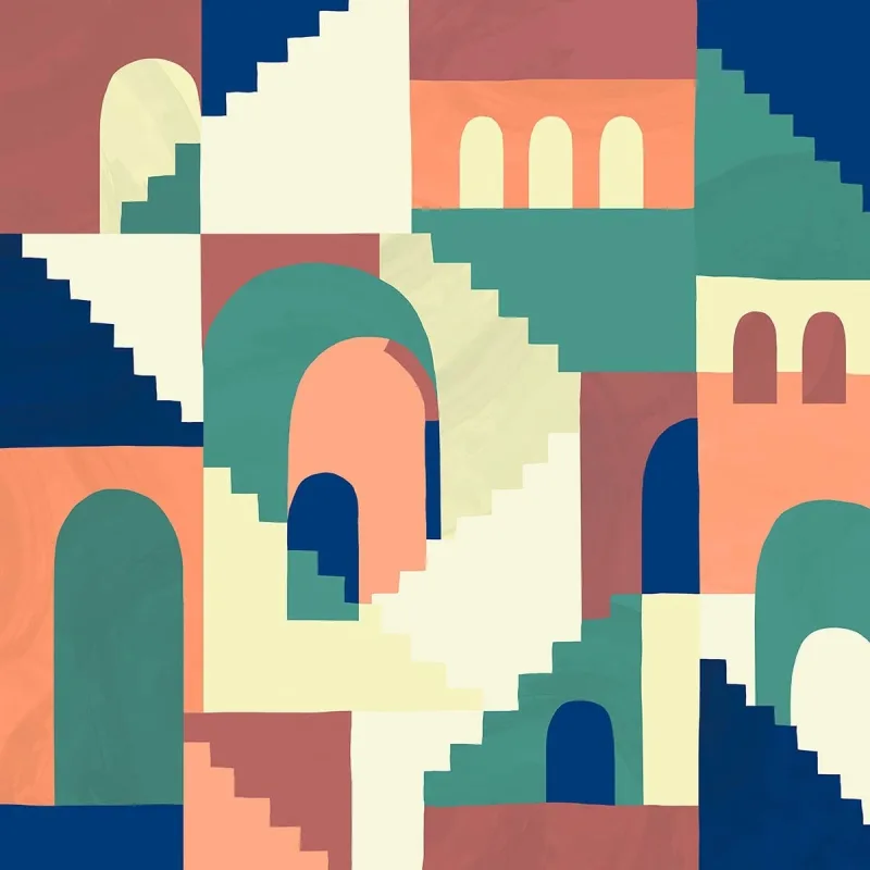 Coordonne - Fotomural TNT geométrico arcos Coordonne.