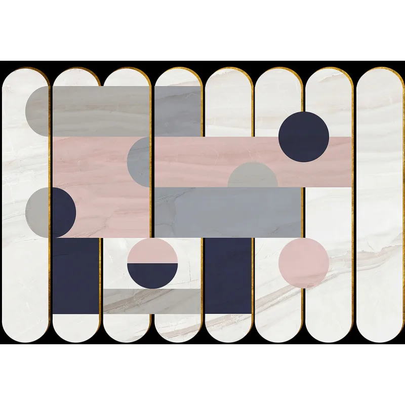 Coordonne - Mural geométrico formas Coordonne.