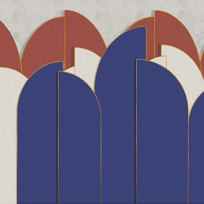 Coordonne - Mural geométrico arcos Coordonne.
