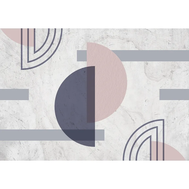 Coordonne - Mural geométrico semicírculos Coordonne.