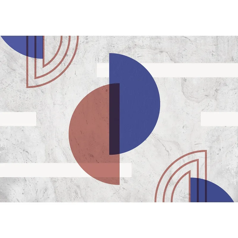 Coordonne - Mural geométrico semicírculos Coordonne.