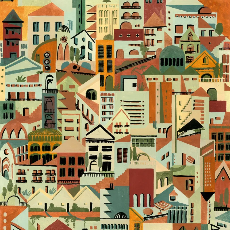 Tres Tintas - Papel pintado vinílico Villa Ítera Tres Tintas.