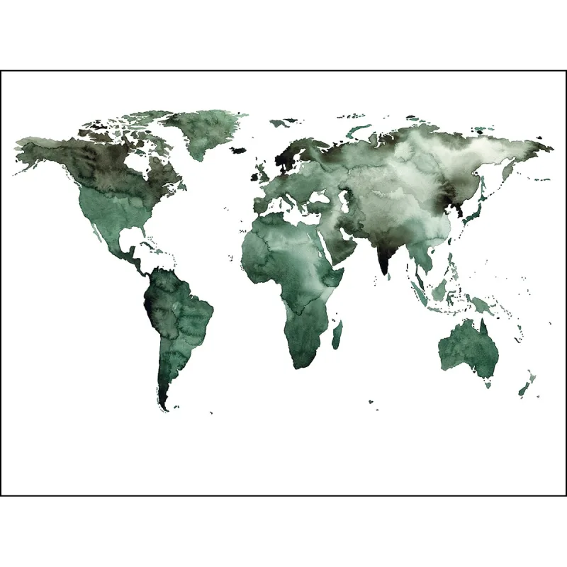 Rasch - Fotomural Worl Map Rasch.