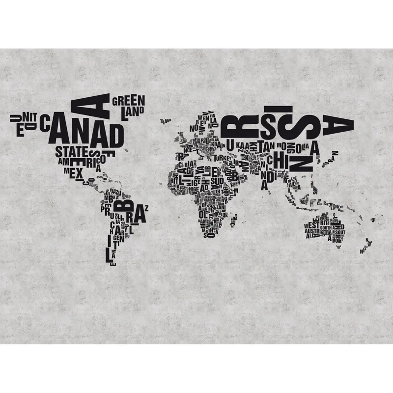 Rasch - Fotomural World Map Rasch.