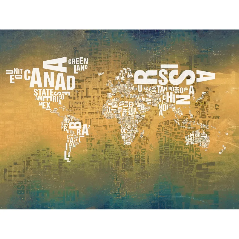 Rasch - Fotomural World Map Rasch.