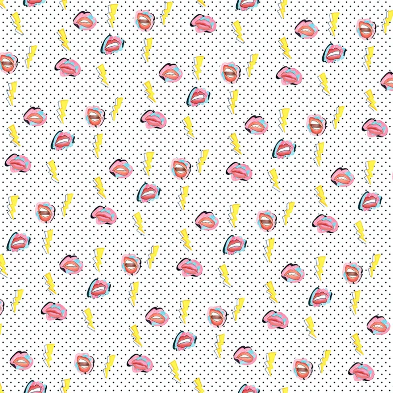 Tres Tintas - Papel pintado labios Tres Tintas.