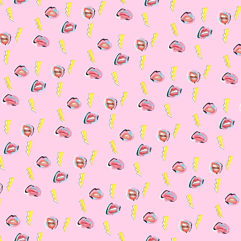 Tres Tintas - Papel pintado labios Tres Tintas.