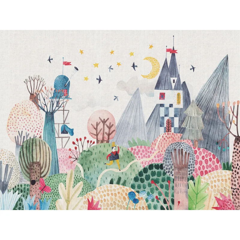 Wallifydeco - Mural autoadhesivo Castillos Wallifydeco.