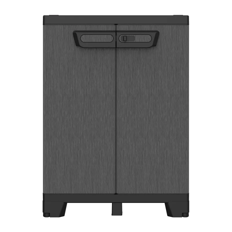 Armario bajo de resina ardesia 93.5x68x39 cm para uso interior gris antracita