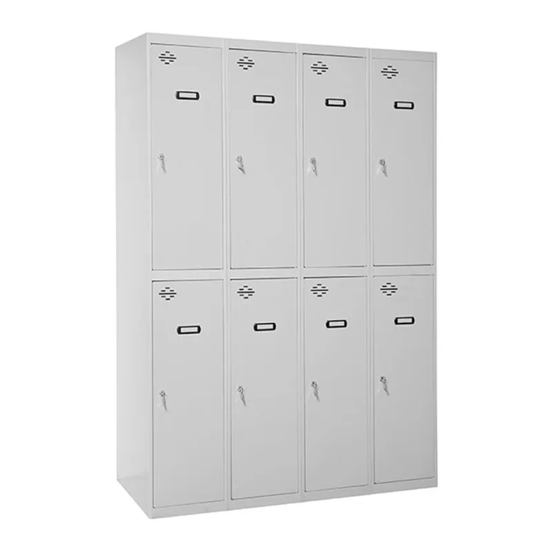 SIMONRACK - Taquilla metálica Profesional Tándem 8 Puertas Montada.