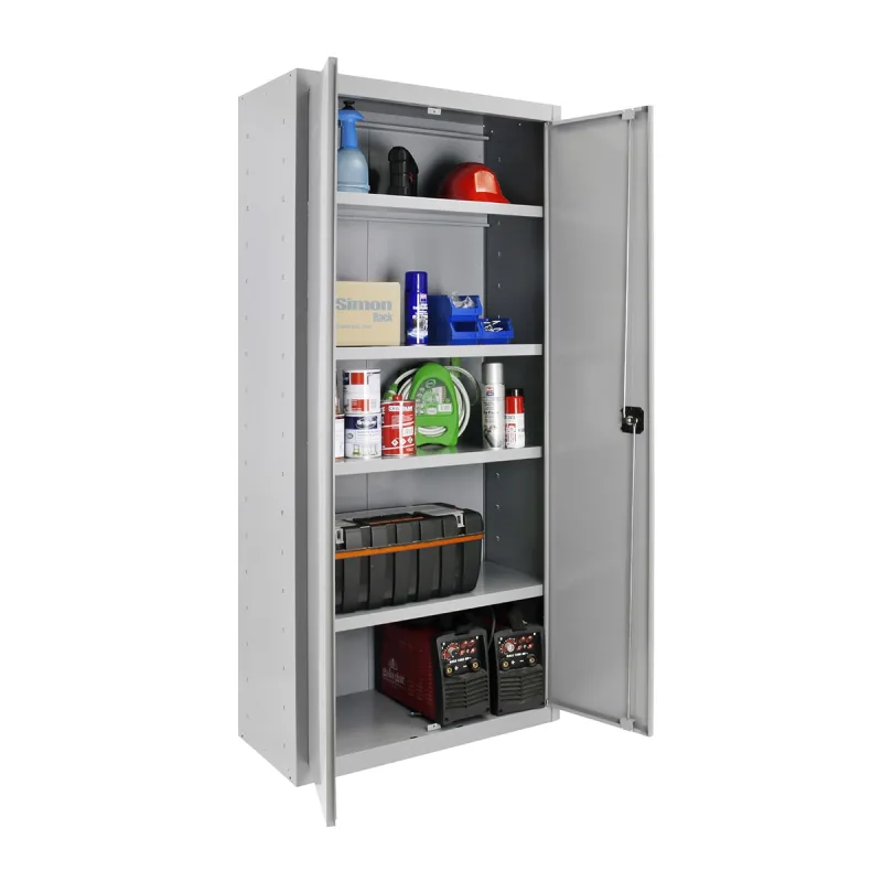 SIMONRACK - Armario metálico Profesional 2 Puertas y 4 Baldas Interiores Montado.