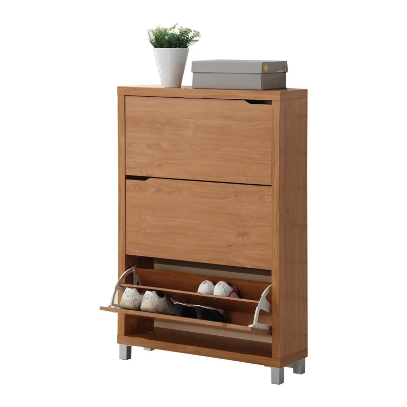 Kit Closet - Mueble Zapatero 3 Trampones Kubox Acabado Arce.