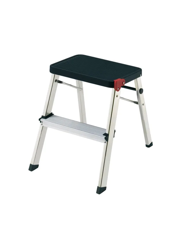 Rolser - Taburete Plegable Aluminio 2 Peldaños.