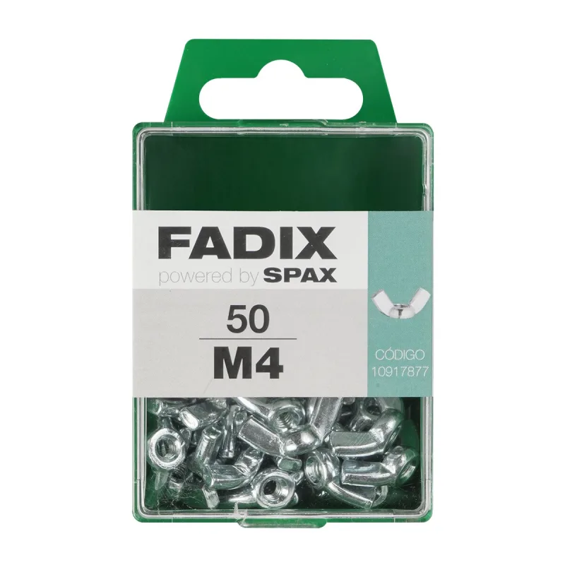 FADIX - Tuerca Mariposa Cincada M4 - Caja 50 Uds.