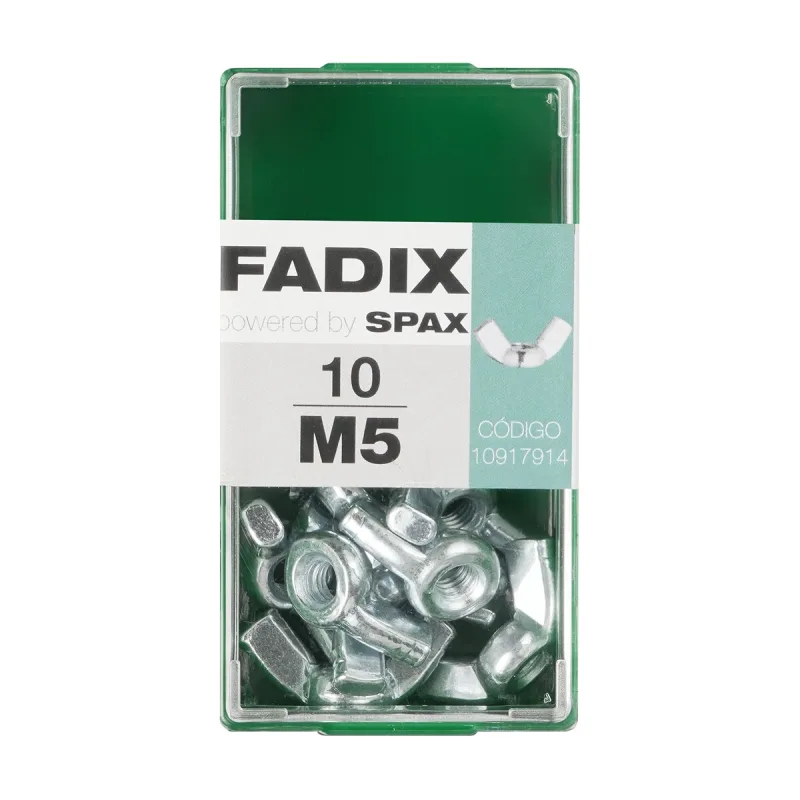 FADIX - Tuerca Mariposa Cincada M5 - Caja 10 Uds.