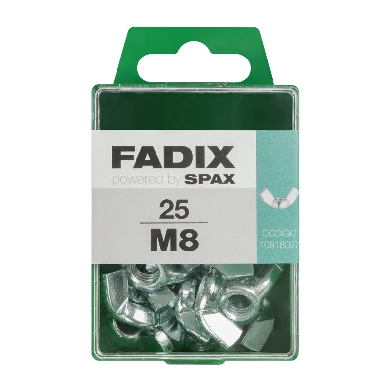 FADIX - Tuerca Mariposa Cincada M8 - Caja 25 Uds.