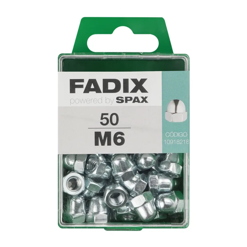 FADIX - Tuerca Ciega Cincada M6 - Caja 50 Uds.